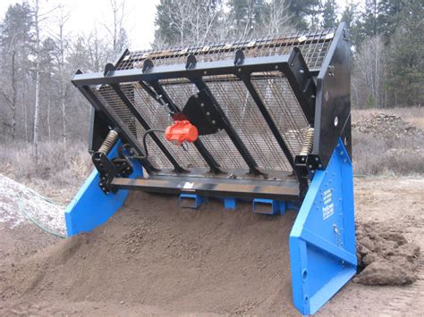 commercial sand sifter skid steer|best skid steer screener.